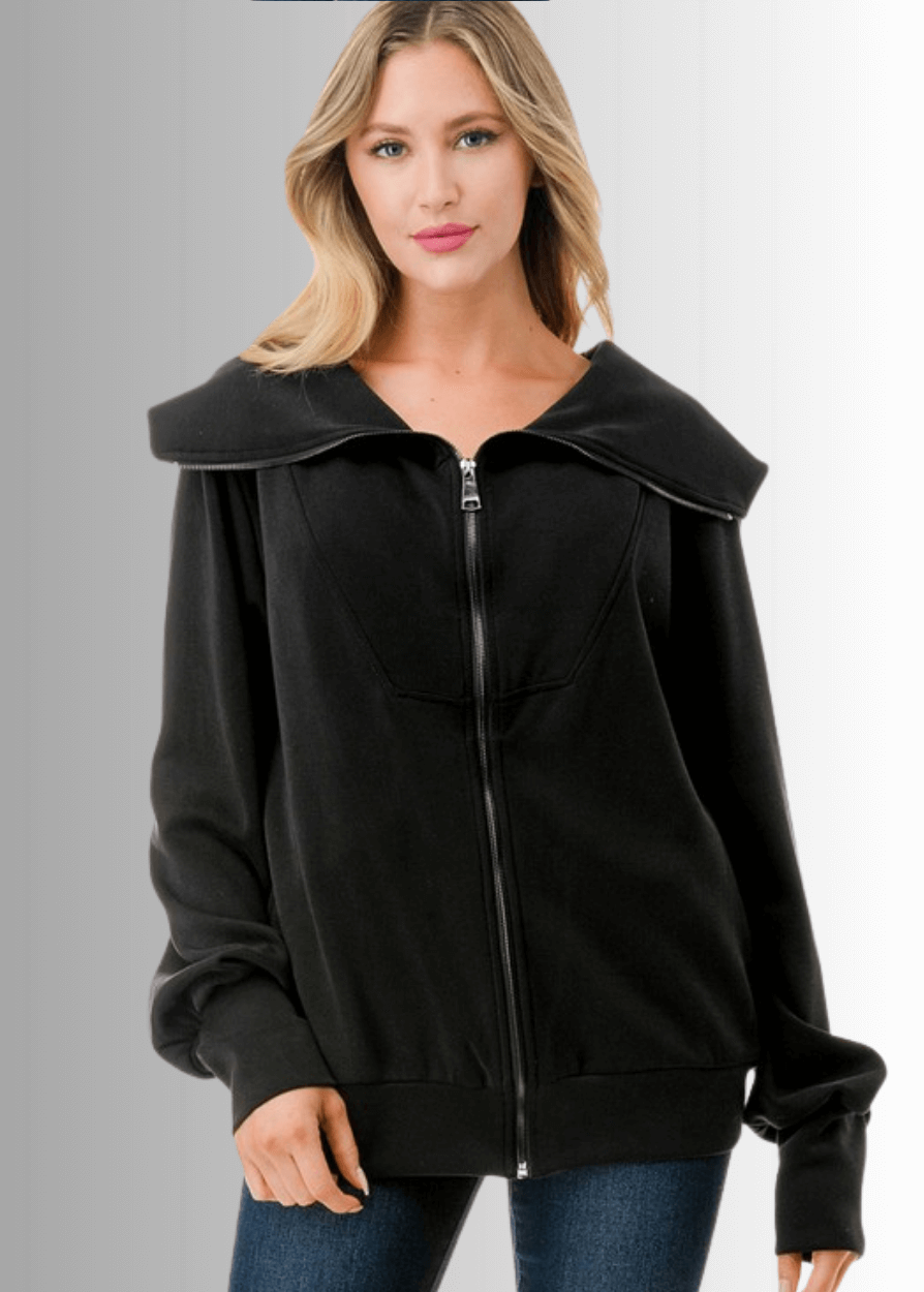 Nylah Dreamy Soft Big Collar Jacket