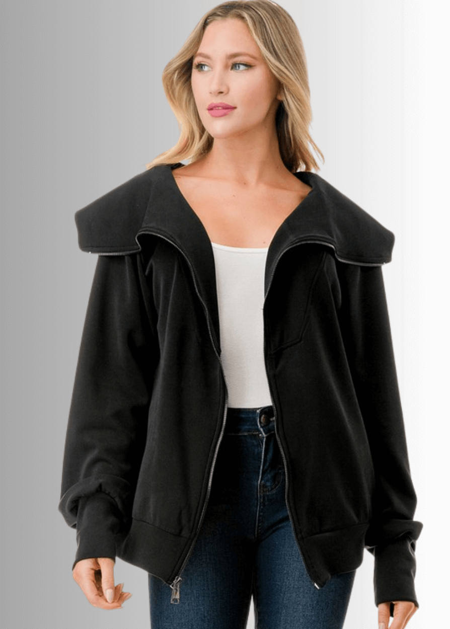 Nylah Dreamy Soft Big Collar Jacket