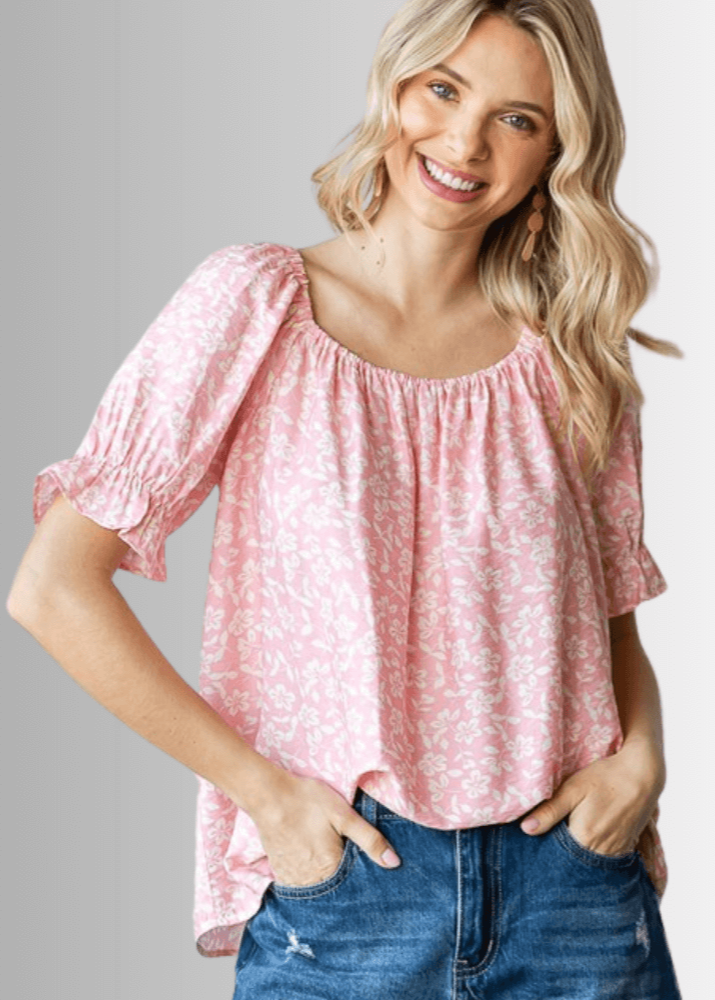 Carolina Off The Shoulder Floral Print Top