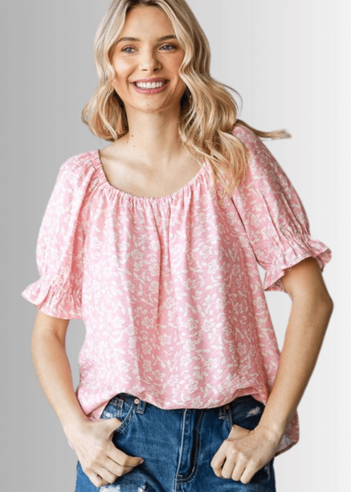 Carolina Off The Shoulder Floral Print Top