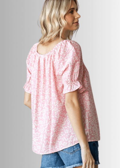 Carolina Off The Shoulder Floral Print Top
