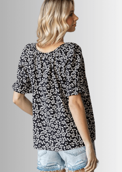 Carolina Off The Shoulder Floral Print Top