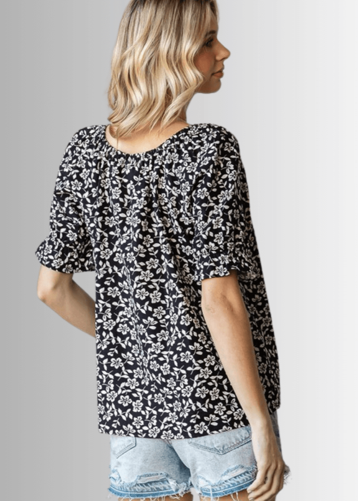 Carolina Off The Shoulder Floral Print Top
