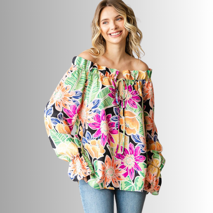 Off the Shoulder Floral Top