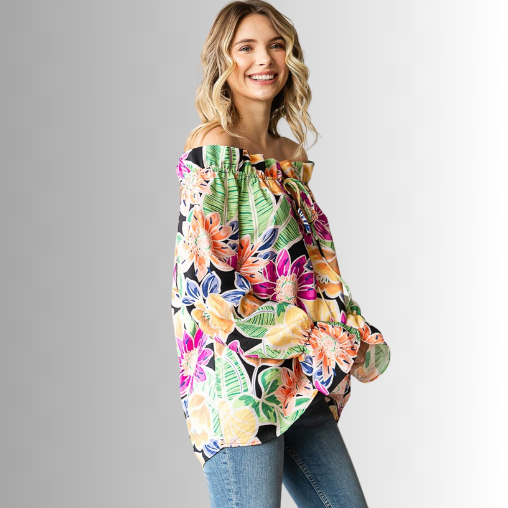 Off the Shoulder Floral Top