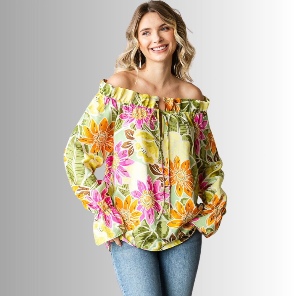 Off the Shoulder Floral Top