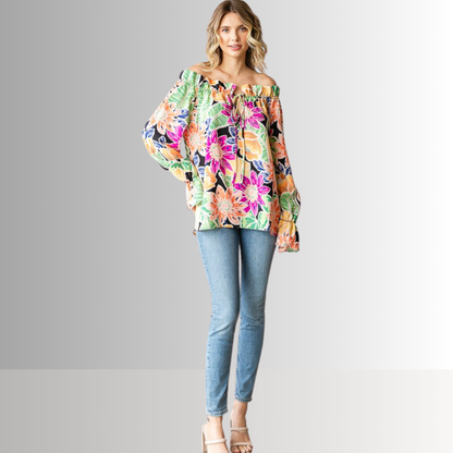 Off the Shoulder Floral Top