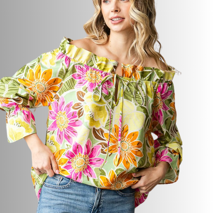 Off the Shoulder Floral Top