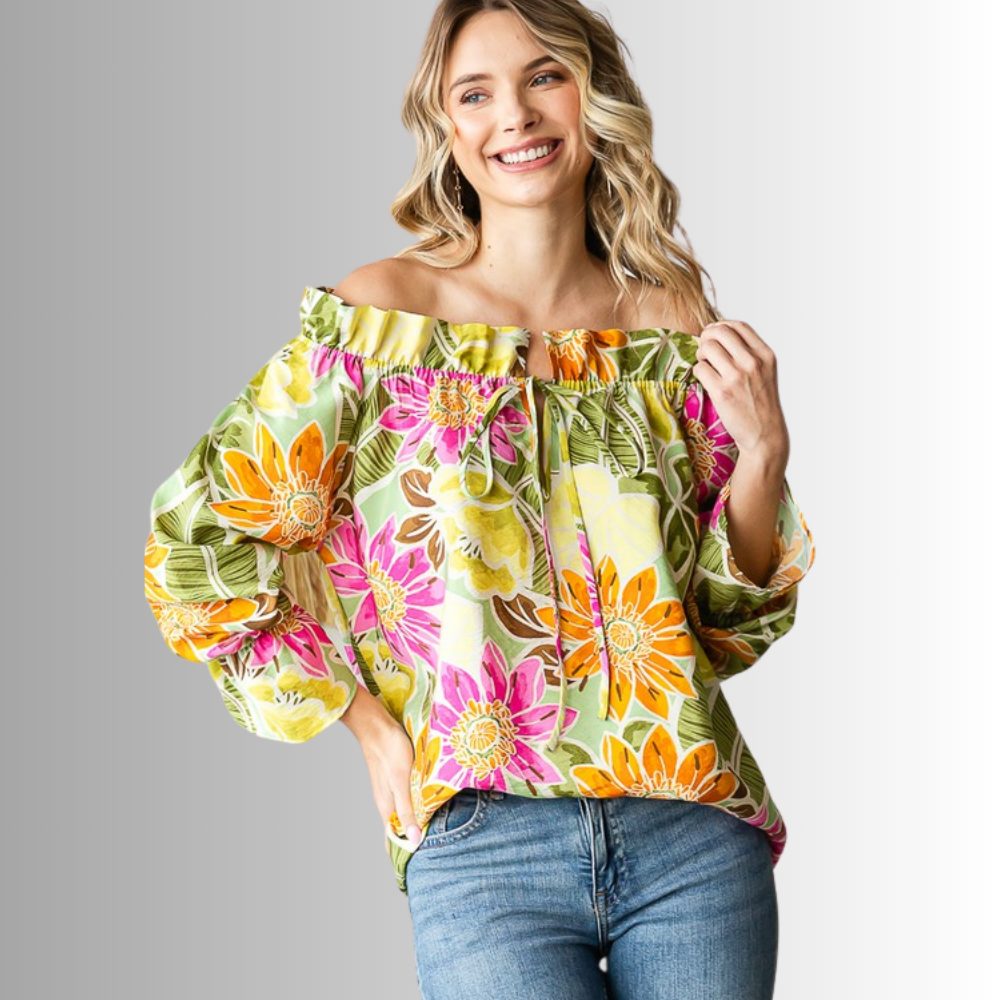 Off the Shoulder Floral Top