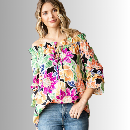 Off the Shoulder Floral Top