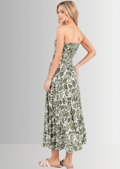 Olive Bora Bora Midi Skirt