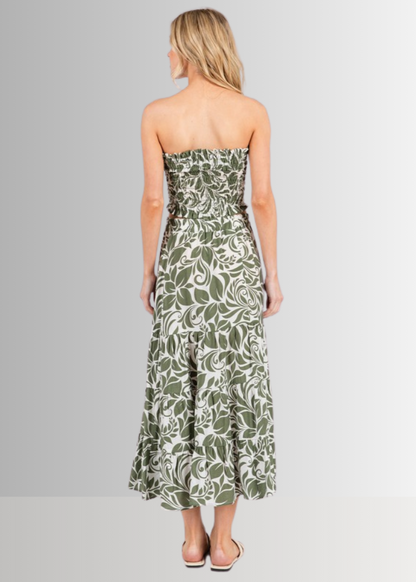 Olive Bora Bora Midi Skirt