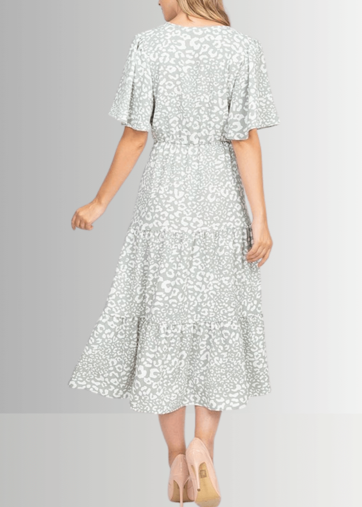 Laurel Leopard Print Midi Dress