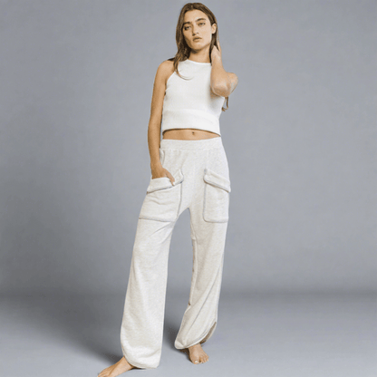 All Good Patch Pocket Pants In Grey Made in USA