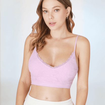 Nikibiki Lace V Neck Bralette Made in USA