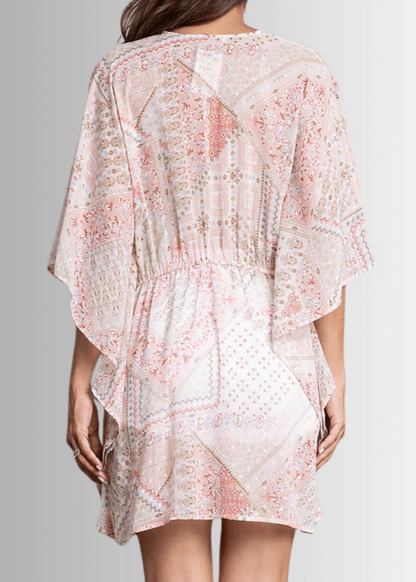 Baylee Pink Sheer Kimono Cardigan
