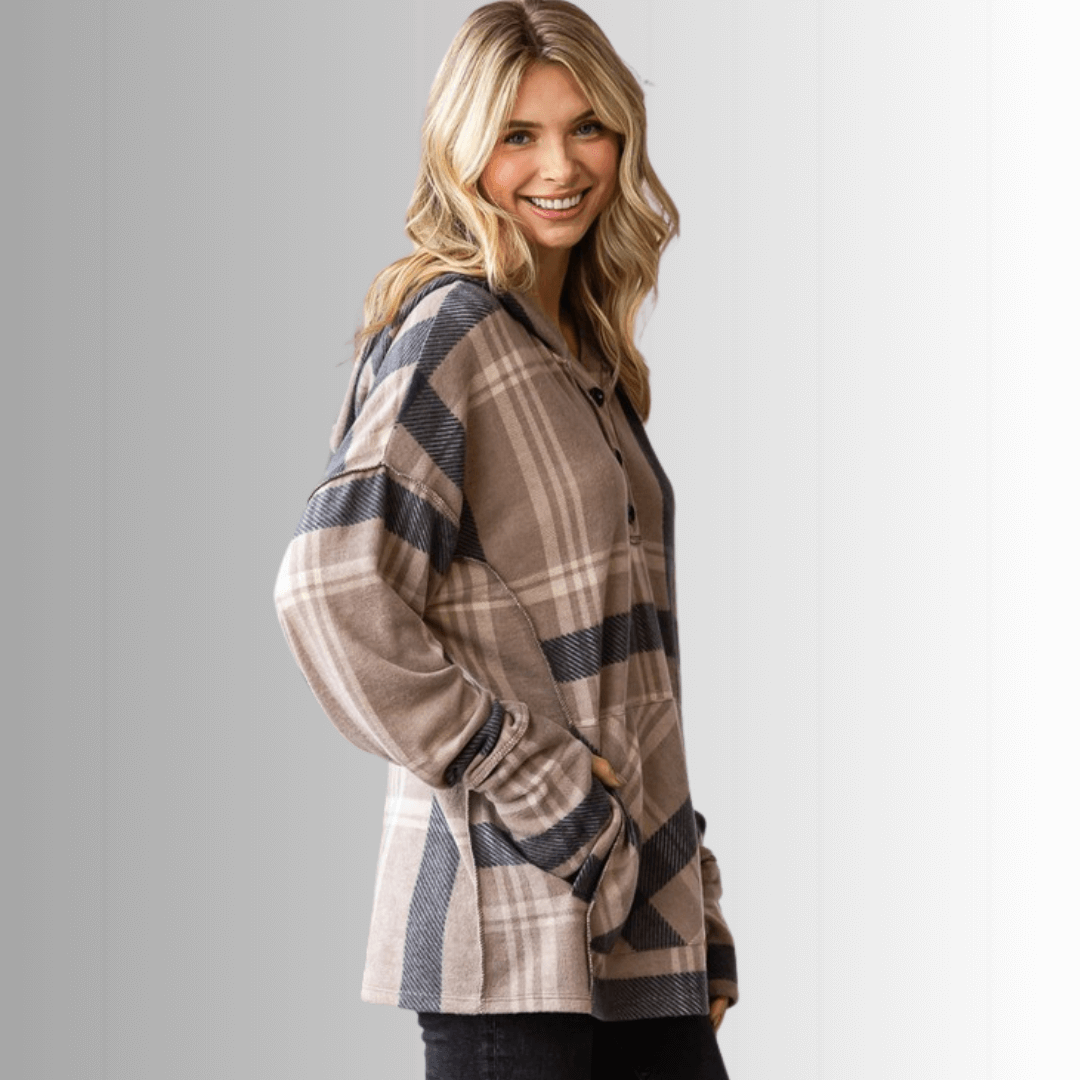 Blake Soft Plaid Hoodie Made in USA