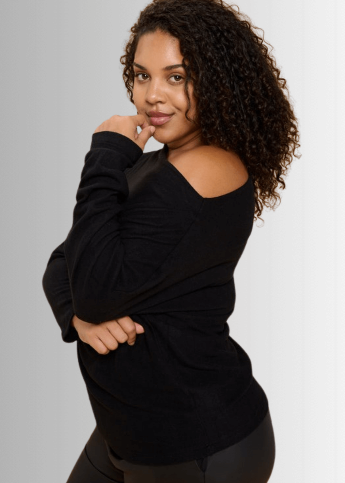 Luxury Feel Sweater Top Made in USA | Plus Size