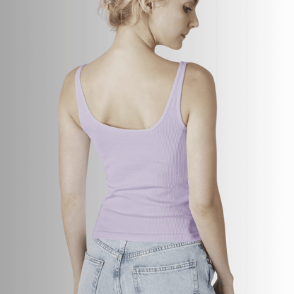 Nikibiki Sweetheart Ribbed Tank Top in Orchid