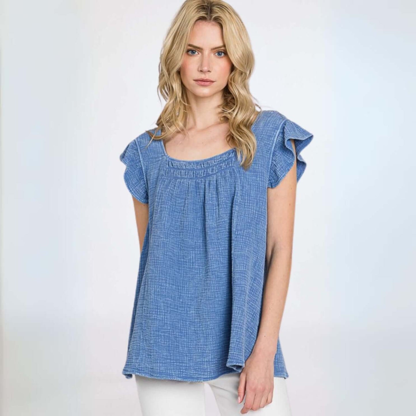 Absolute Comfort Cotton Gauze Top Made in USA