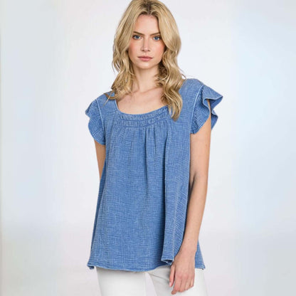 Absolute Comfort Cotton Gauze Top Made in USA