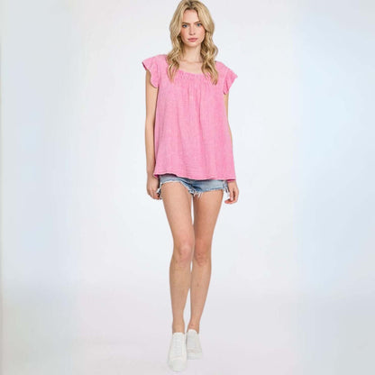 Absolute Comfort Cotton Gauze Top Made in USA