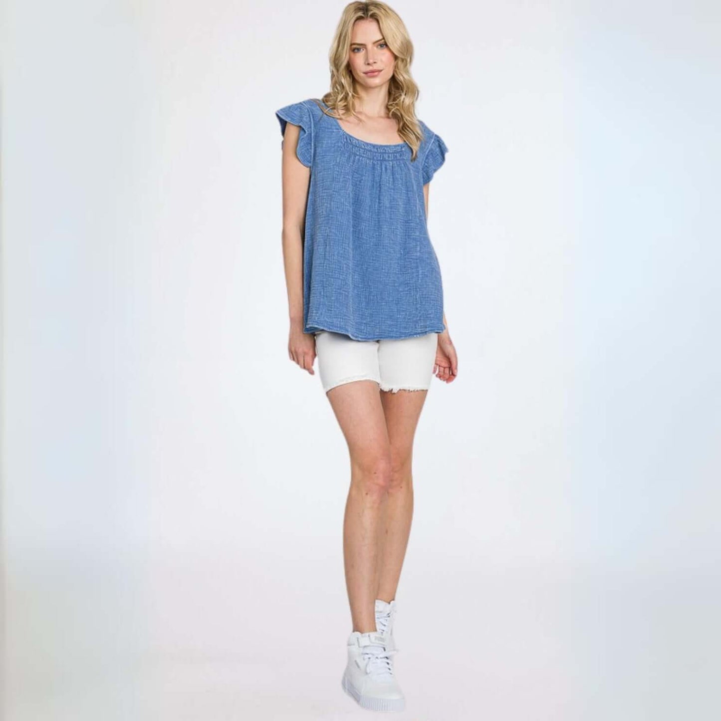 Absolute Comfort Cotton Gauze Top Made in USA