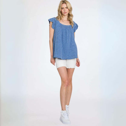 Absolute Comfort Cotton Gauze Top Made in USA