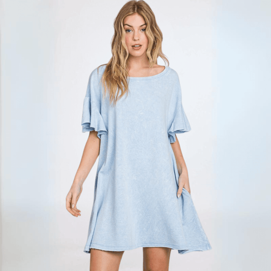 Cotton French Terry Dress Made in USA