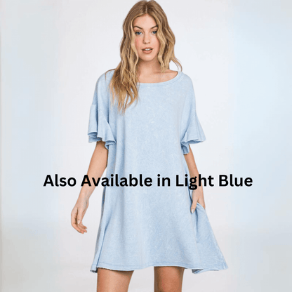 Cotton French Terry Dress Made in USA