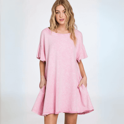 Cotton French Terry Dress Made in USA