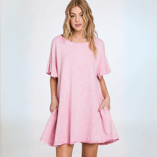 Cotton French Terry Dress Made in USA