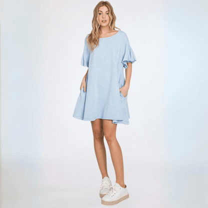 Cotton French Terry Dress Made in USA