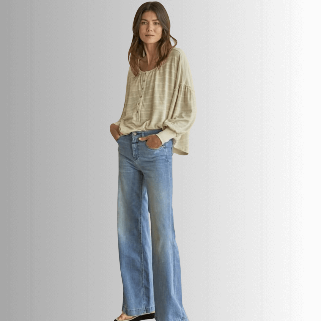 Rylan Striped Top Made in USA