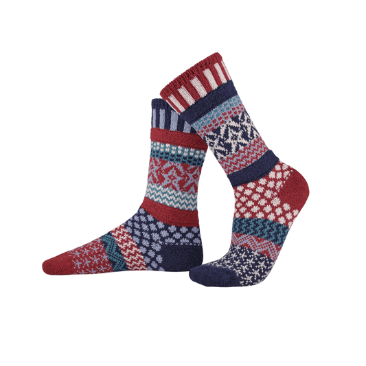 STARS AND STRIPES Knitted Crew Socks Solmate Socks