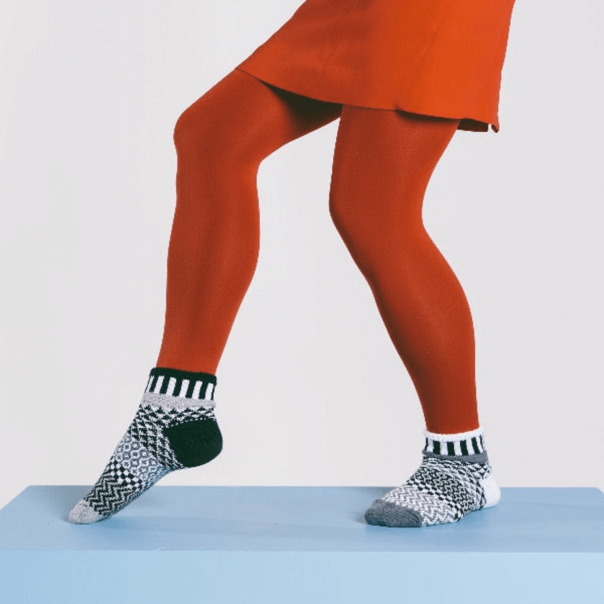 MIDNIGHT Knitted Quarter Socks Solmate Socks