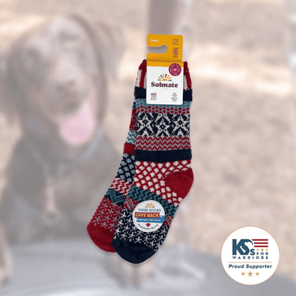 STARS AND STRIPES Knitted Crew Socks Solmate Socks