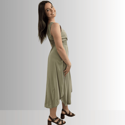 Camila Smocked Waist Midi Dress