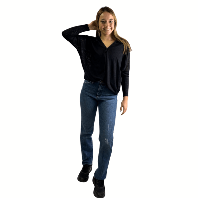 Big Zipper Burnout Dolman Made in USA