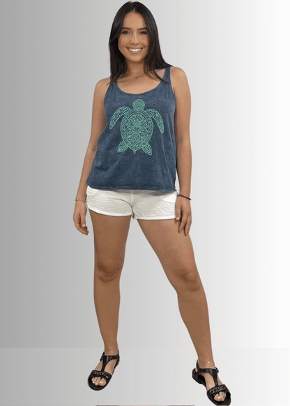 Sea Turtle Premium Cotton Tank Top