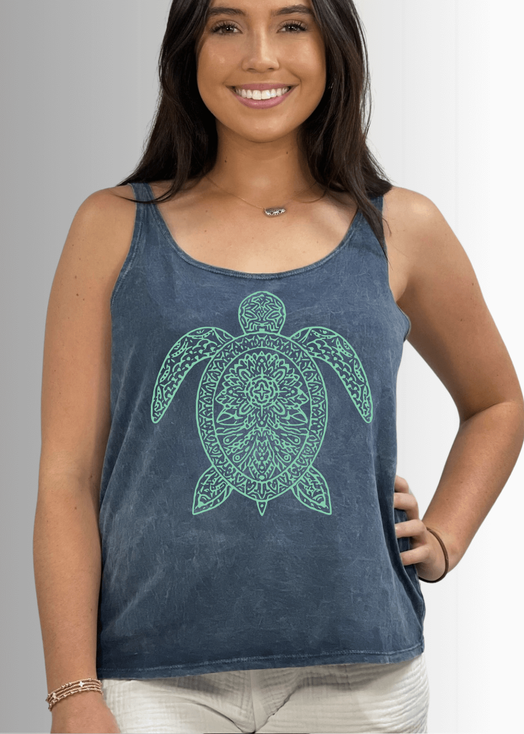 Sea Turtle Premium Cotton Tank Top
