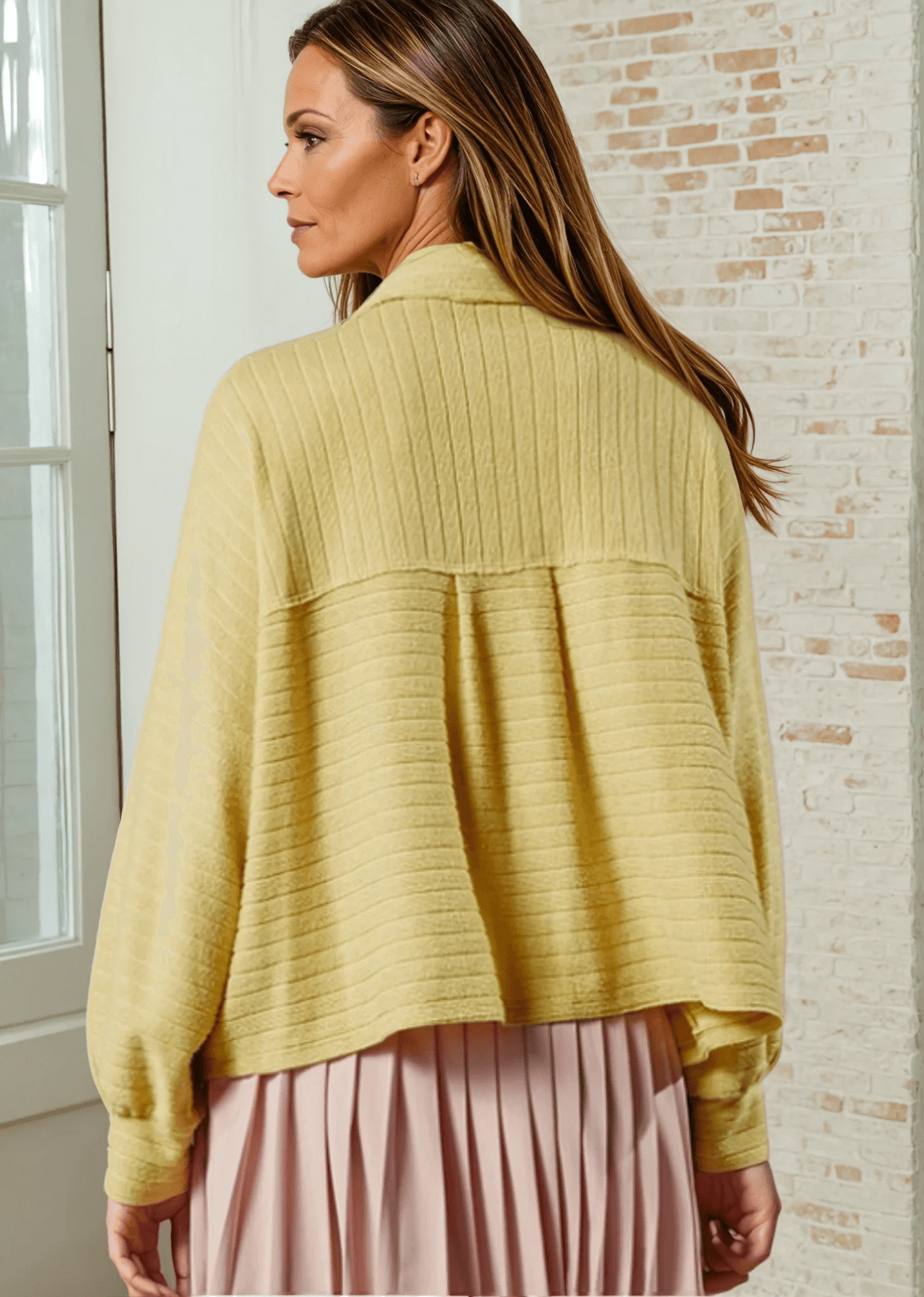 Leah Soft Ribbed Knit Lightweight Shacket