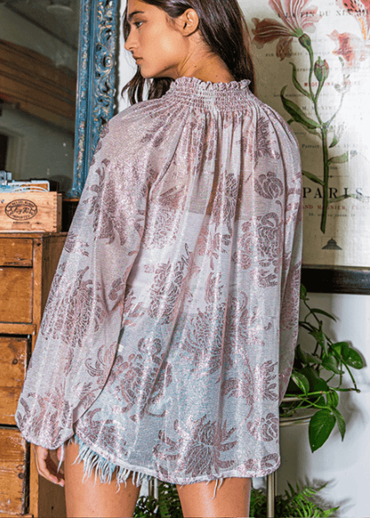 Rose Feminine Blouse Made in USA