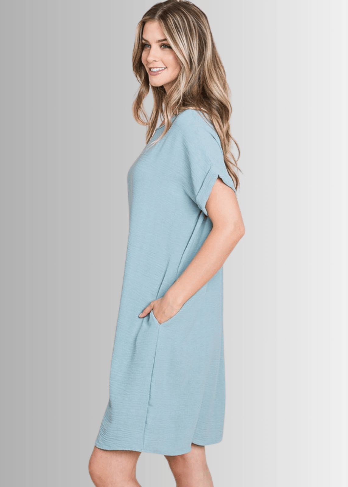 Adley Textured Shirt Dress