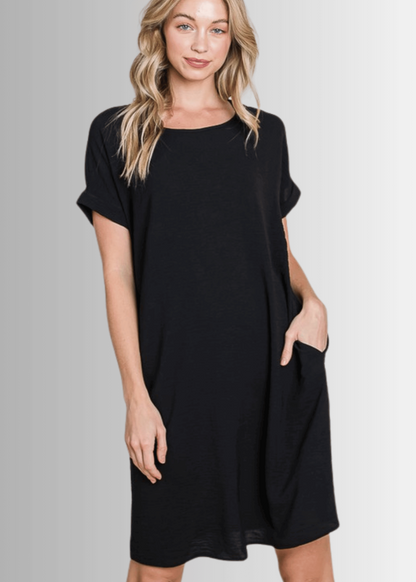 Adley Textured Shirt Dress