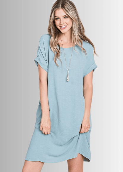 Adley Textured Shirt Dress
