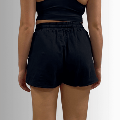 Annie All Cotton French Terry Shorts Denim Blue