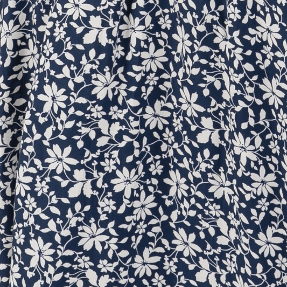 Delilah Navy Floral Smocked Midi Dress