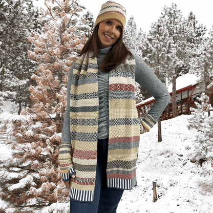 BATEAU MOUCHE Knitted Scarf Made in USA Solmate