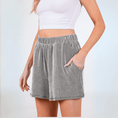 Cute Ribbed Shorts Made in USA
